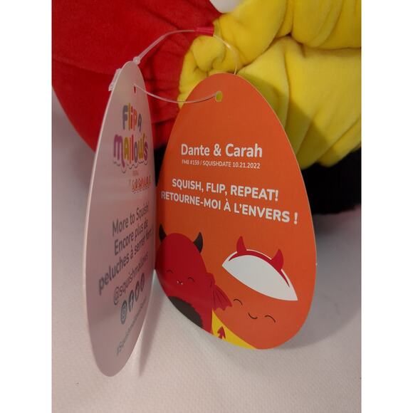 Flip A Mallows 8" Dante & Carah Halloween Squishmallows Plush Stuffed Animal NWT - Picture 8 of 11